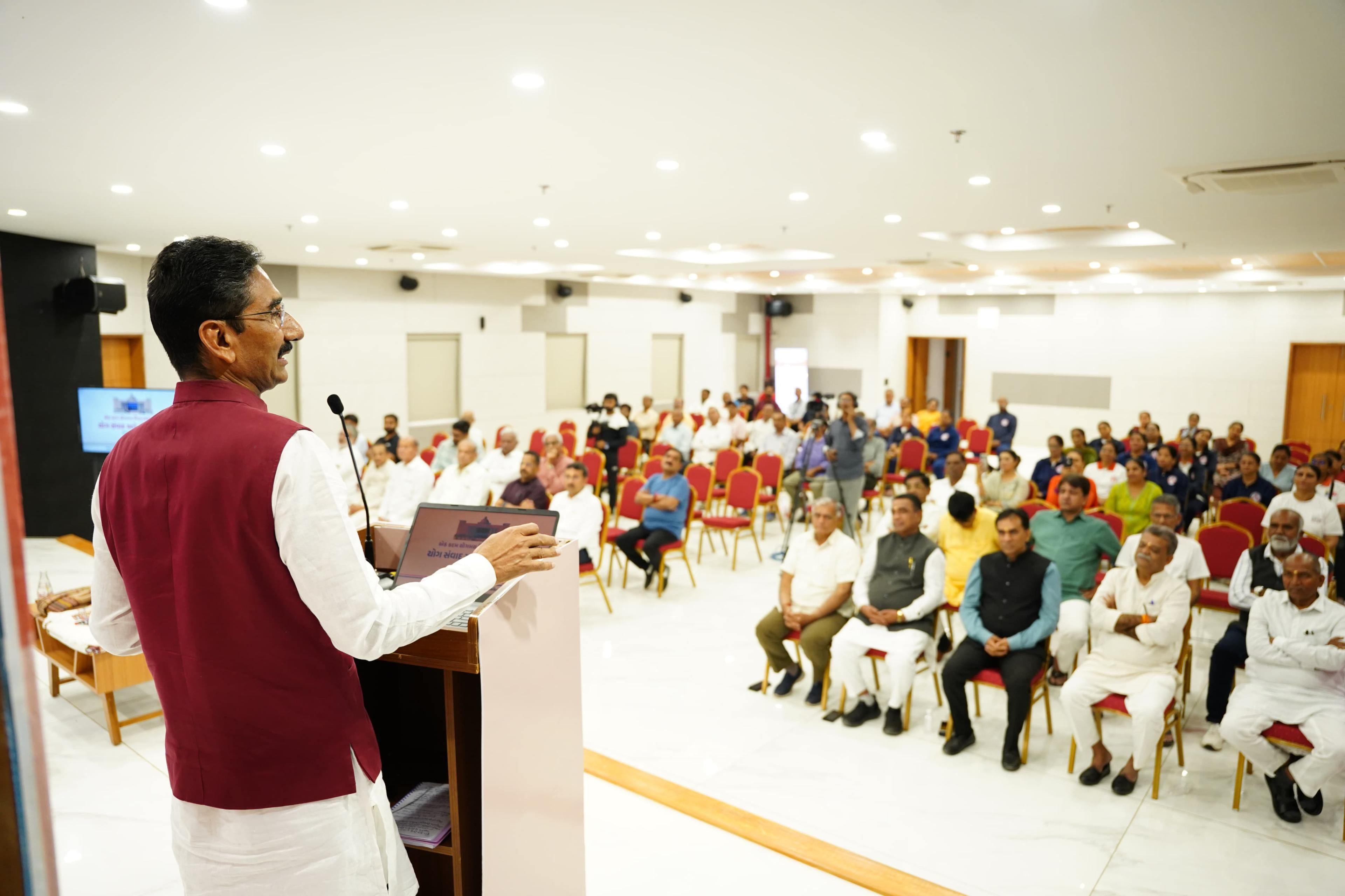 Gujarat MLAs urged to promote yoga in constituencies under 'One Booth, One Yoga Class' initiative