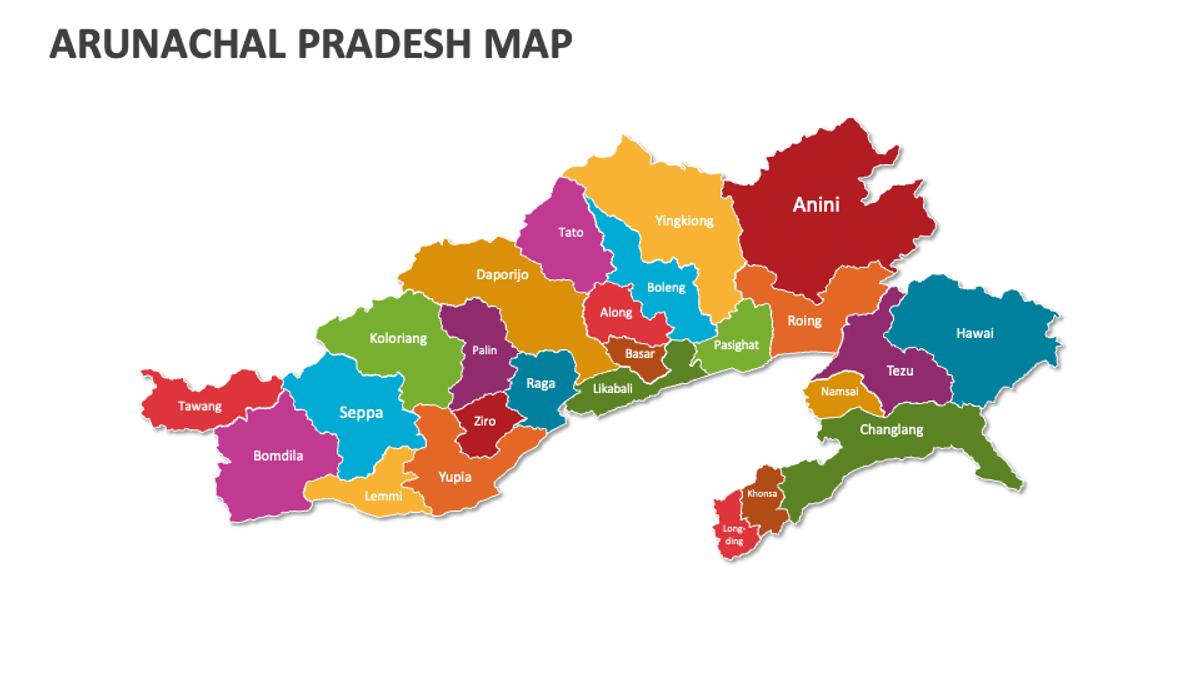arunachal pradesh map
