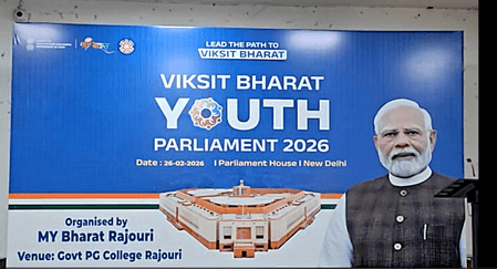 J&K: Viksit Bharat Youth Parliament organised in Rajouri, sees impressive turnout