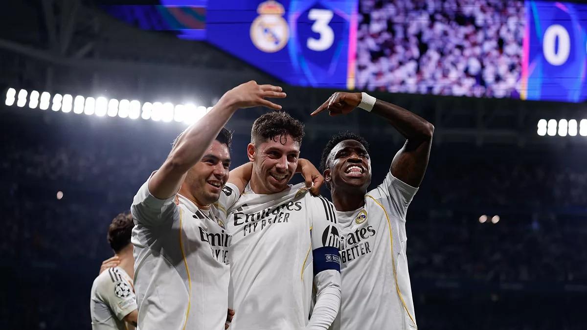 Valverde hat-trick powers Real Madrid to Champions League win over Manchester City
