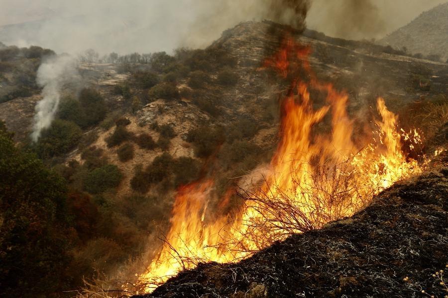 Fast-moving wildfire forces evacuations in Southern California