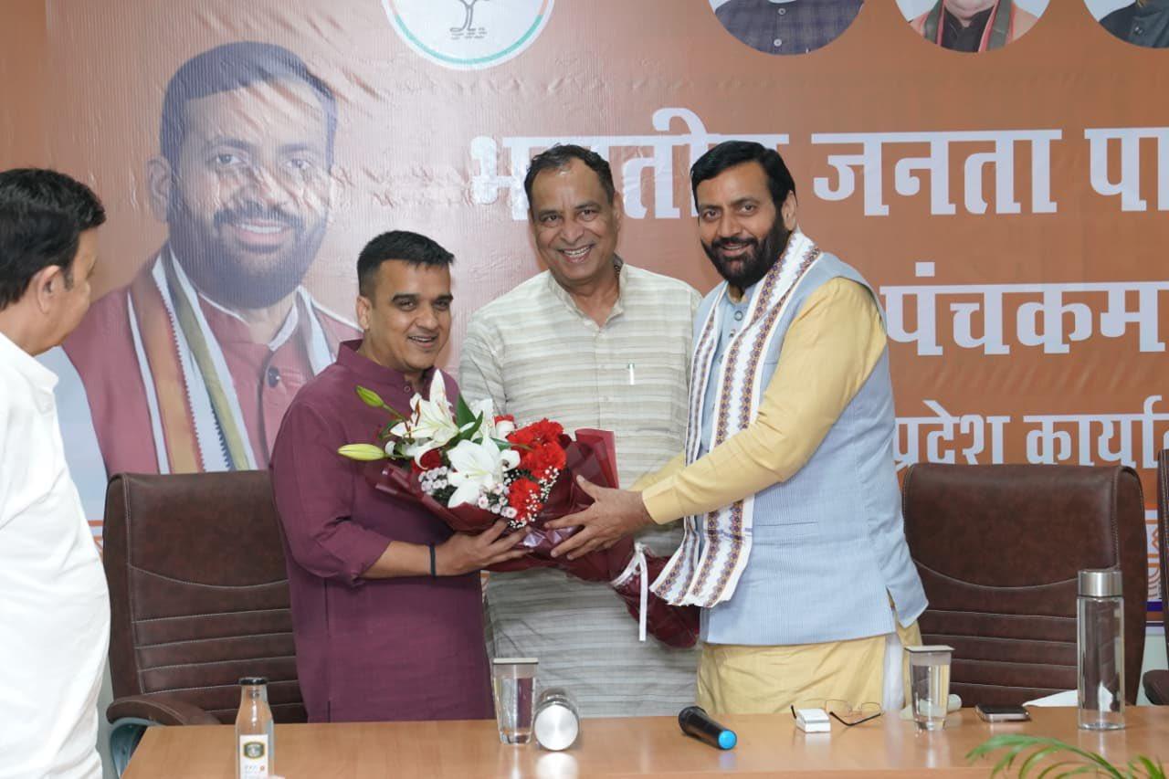 Gujarat Dy CM meets Haryana CM Saini, holds talks on Rajya Sabha elections