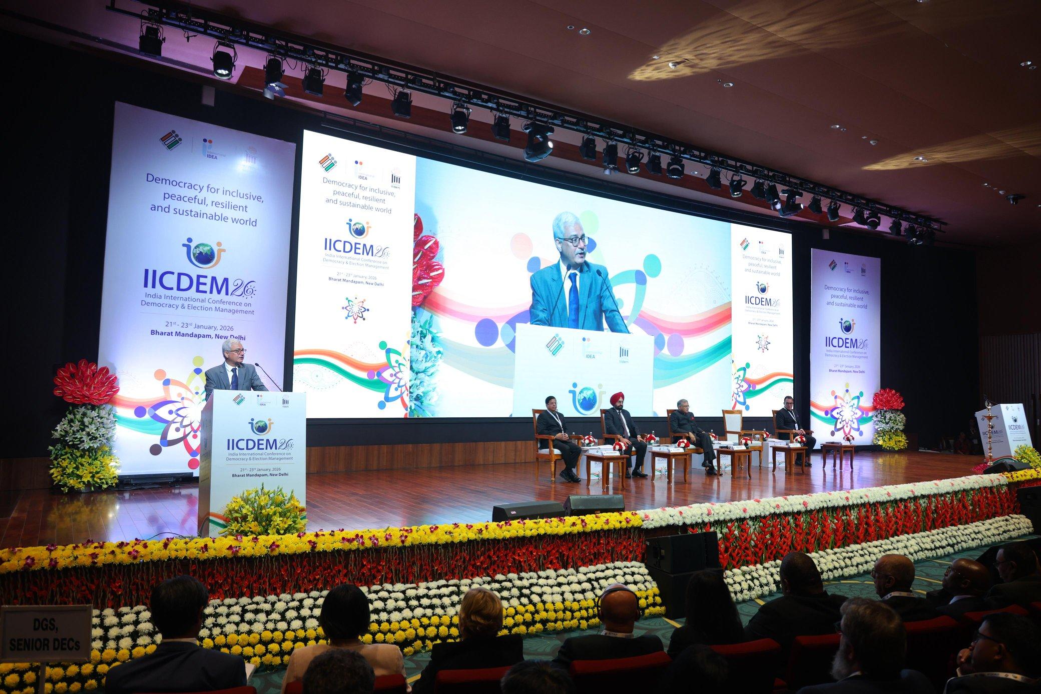 Heads of global election bodies convene in plenary at IICDEM-2026 in Delhi