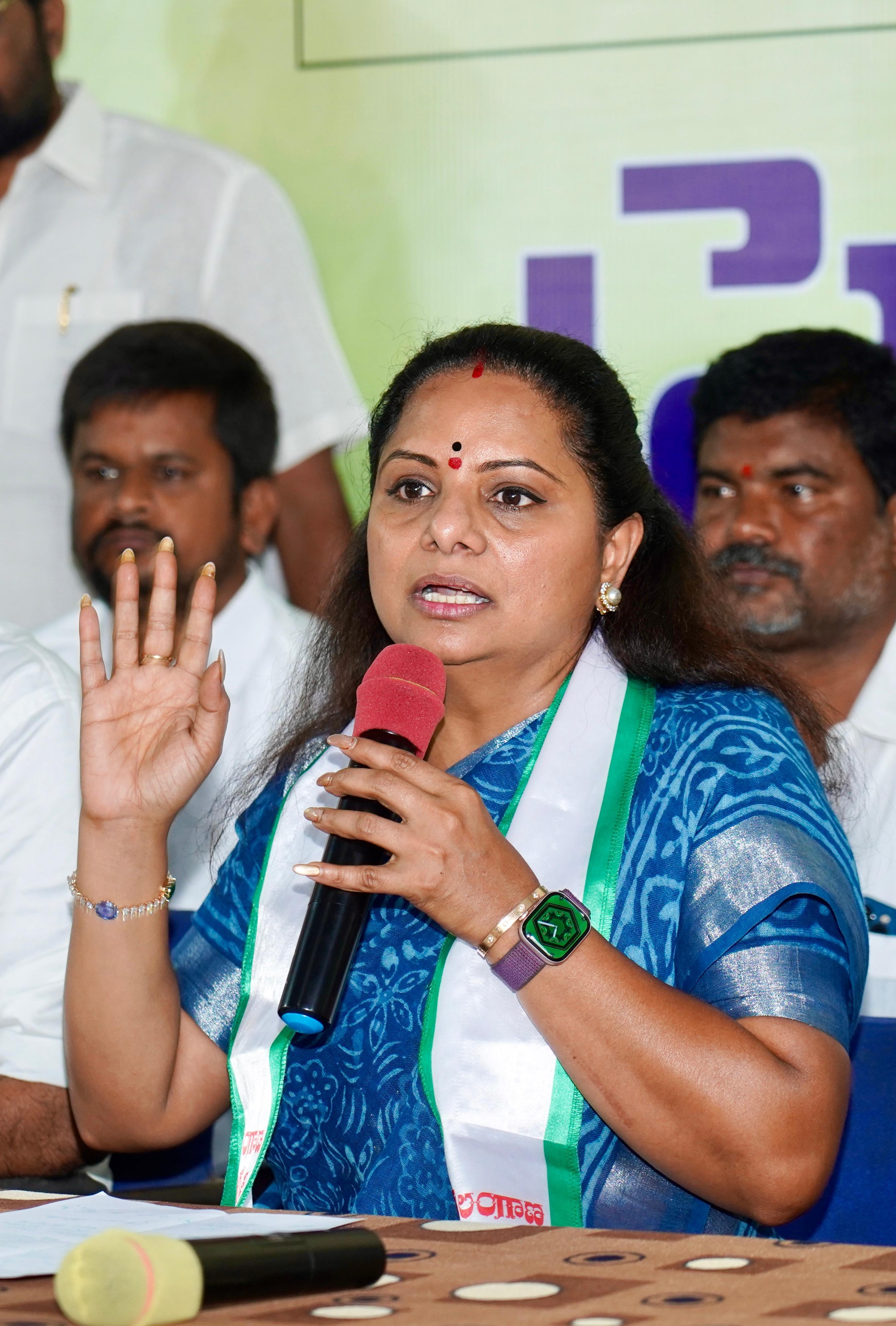 Kavitha to sit on 72-hour fast for 42 per cent BC reservation