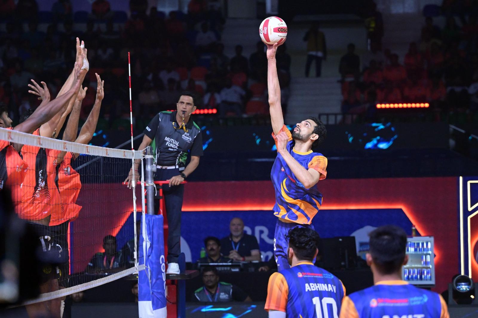 PVL 2025: Mumbai Meteors rock hosts Hyderabad Black Hawks with 3-0 win