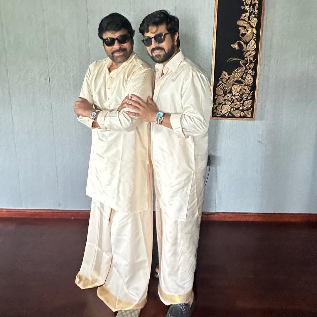 Chiranjeevi says the way Ram Charan moves in 'Rai Rai Raa Raa' from Peddi' is a joy to watch