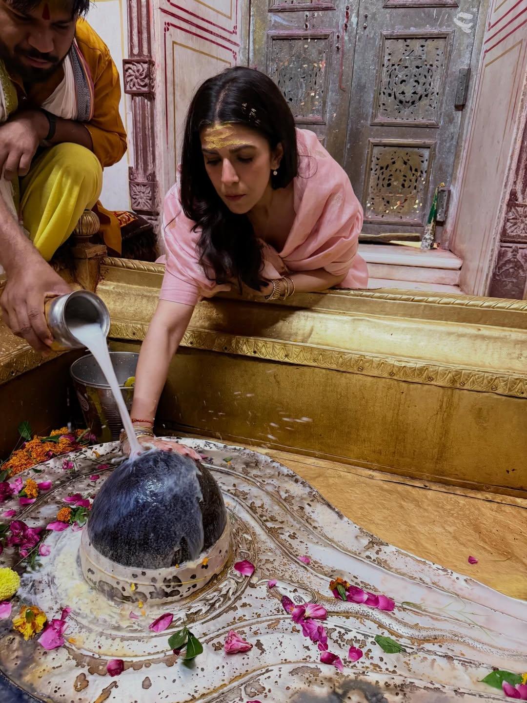 Nimrat Kaur takes Baba Vishwanath’s blessings on her birthday at the Kashi Vishwanath temple