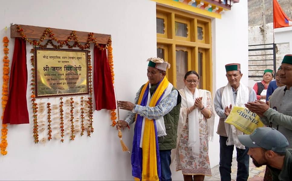 Himachal minister opens Buddhist community hall in Kinnaur
