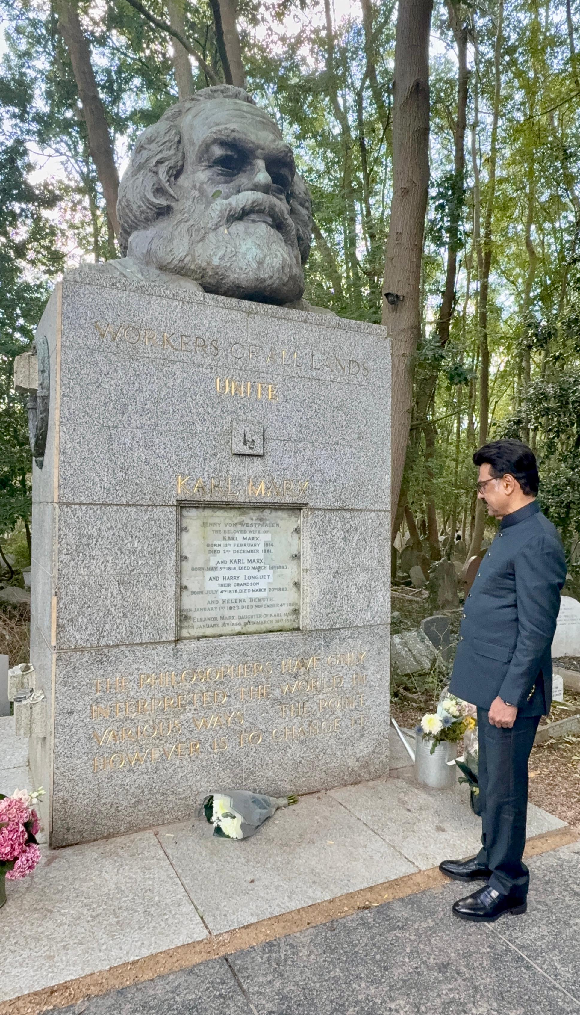 MK Stalin pays homage at Ambedkar House in London, visits Karl Marx’s memorial