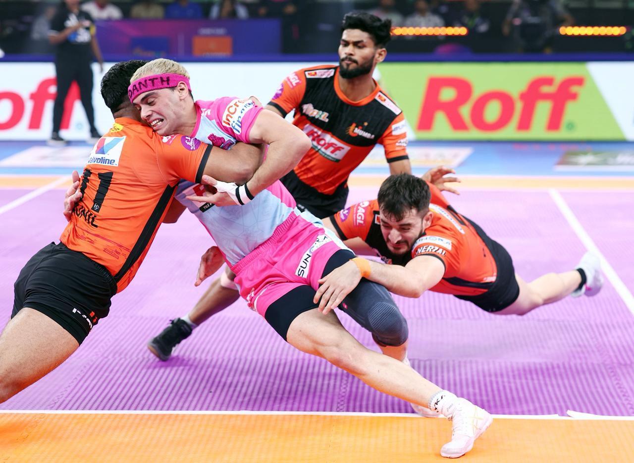PKL 12: Ajit Chouhan stars as U Mumba edge Jaipur Pink Panthers 37–36, move up to 4th place