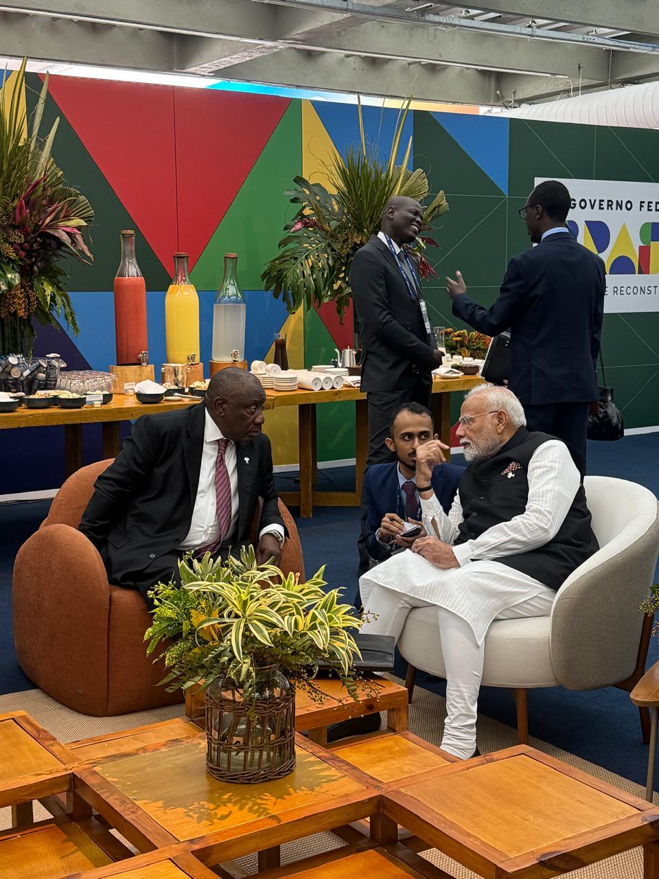 PM Modi meets South African President Ramaphosa for ‘good catching up’