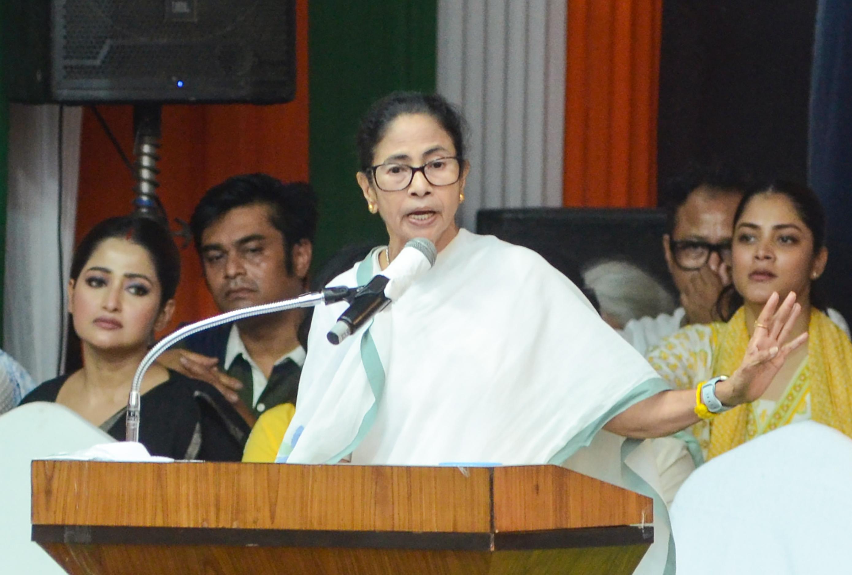 Mamata questions ECI's midnight transfers, alleges BJP bias