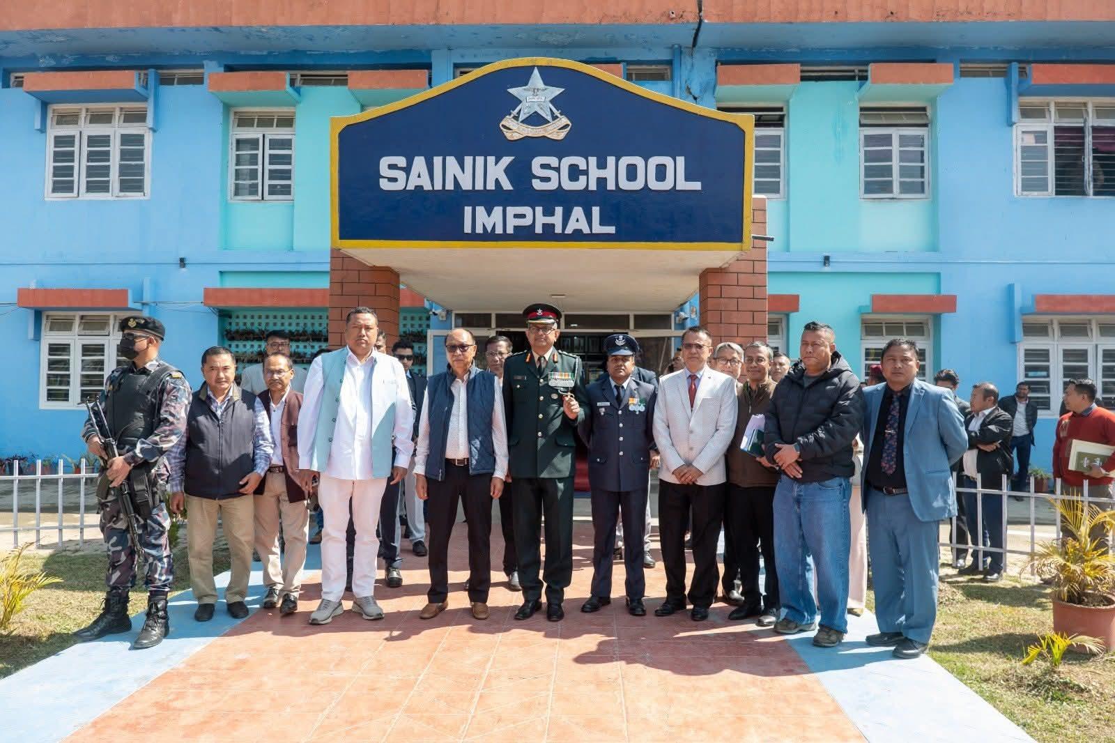 Manipur CM lauds Imphal Sainik School's national achievements, assures support for infrastructure upgrades
