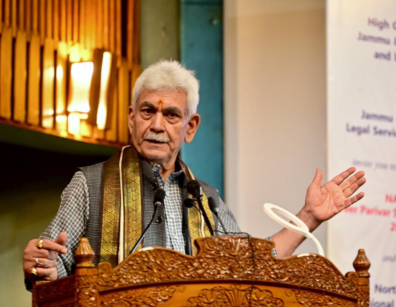 Justice system deeply rooted in soul of India’s democracy, says J&K L-G