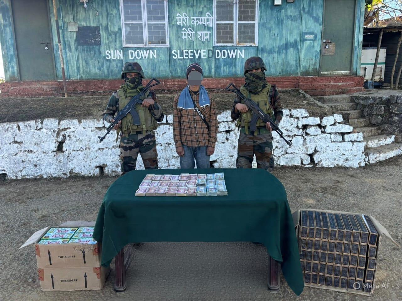 Myanmar currency, tobacco products, foreign cigarettes seized in Mizoram; Myanmar national held