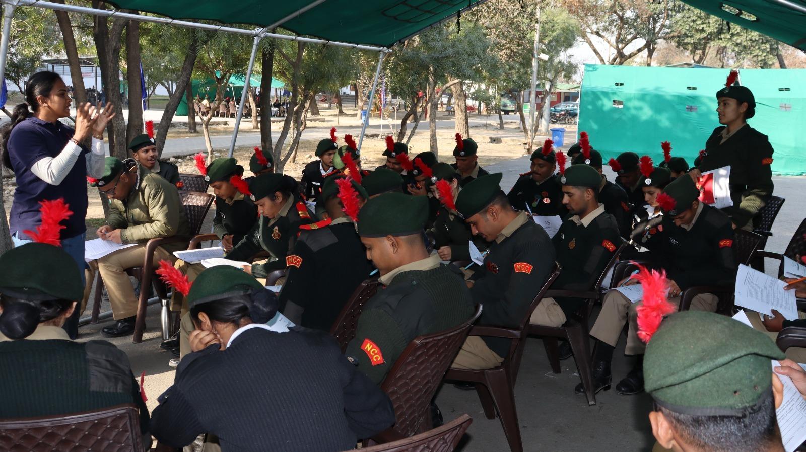 EXPA CADET event joined by cadets from Rajasthan, J&K & Ladakh at 'Ek Bharat Shrestha Bharat' camp in Jammu