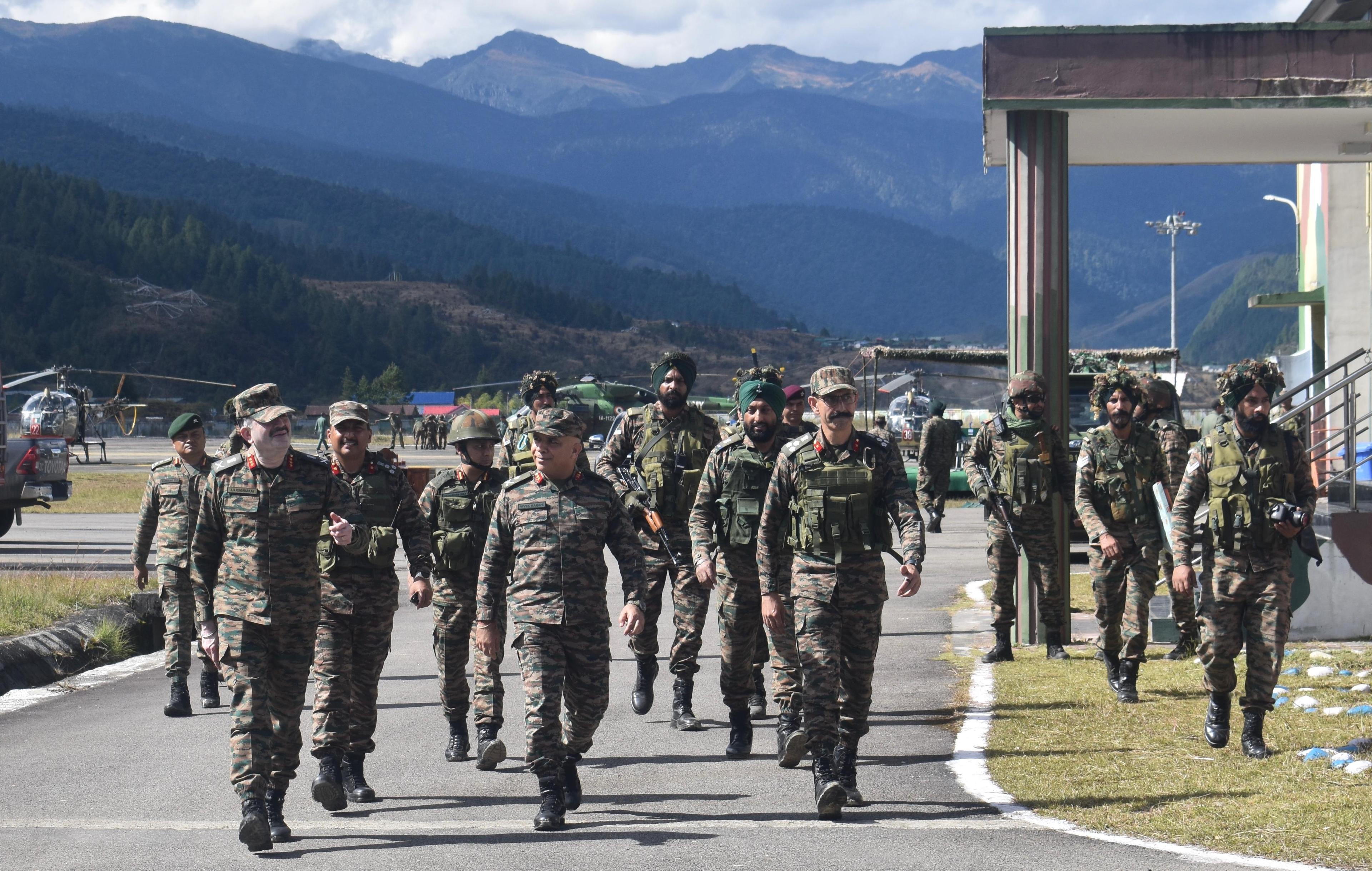 Top Army officer visits forward areas of Arunachal Pradesh ahead of tri-services exercise
