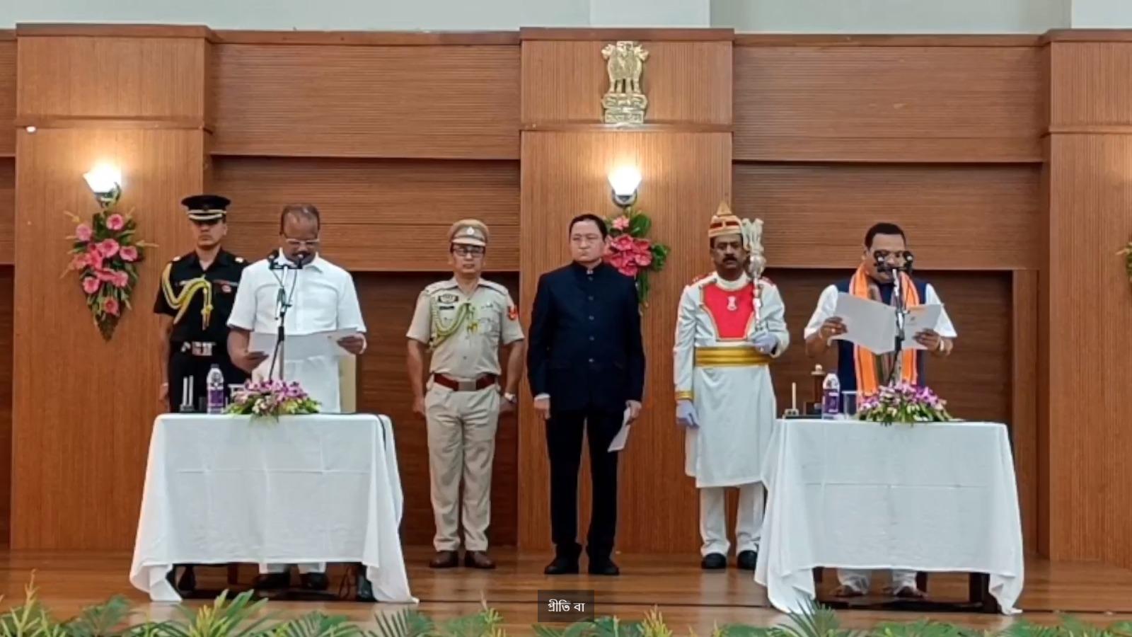 BJP MLA Kishor Barman inducted into Tripura cabinet, takes oath