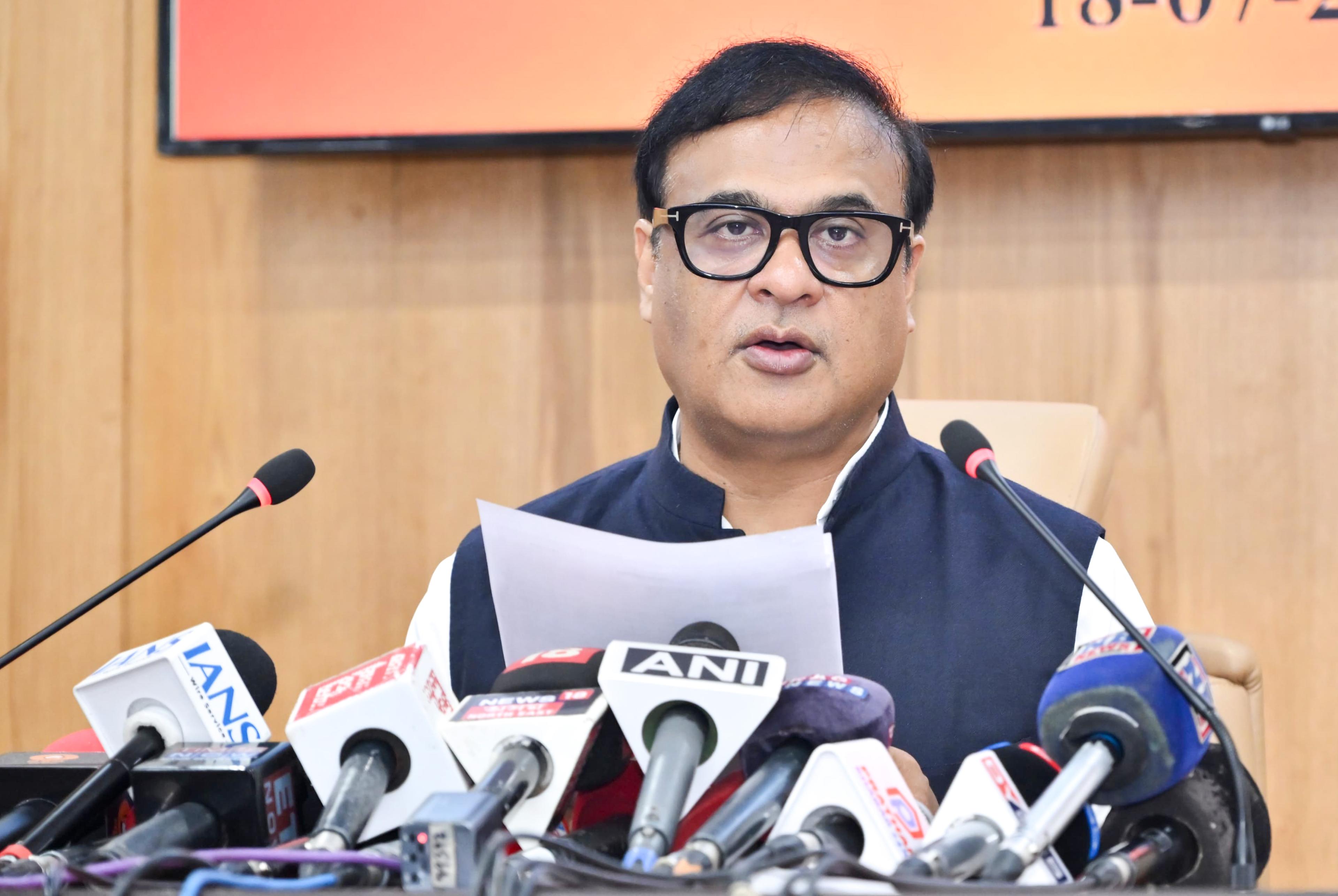 Five Assam districts facing drought-like conditions: CM Himanta Biswa Sarma