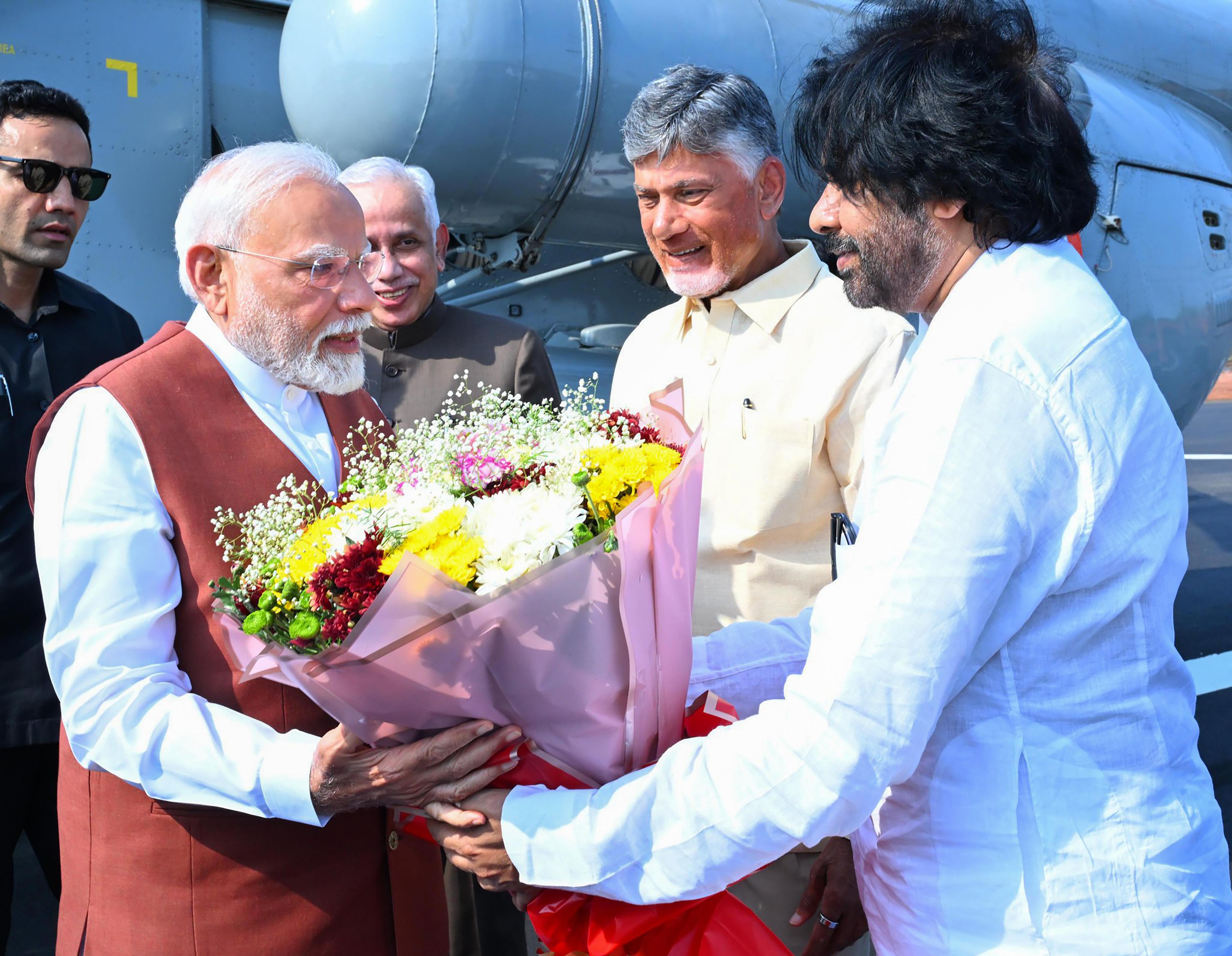 'Fortunate to have right leader at right time', Chandrababu Naidu, Pawan Kalyan greet PM Modi on birthday