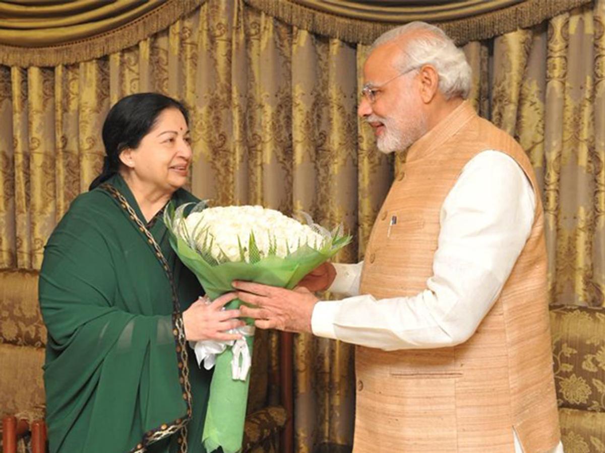 PM Modi Pays Tribute to Jayalalithaa
