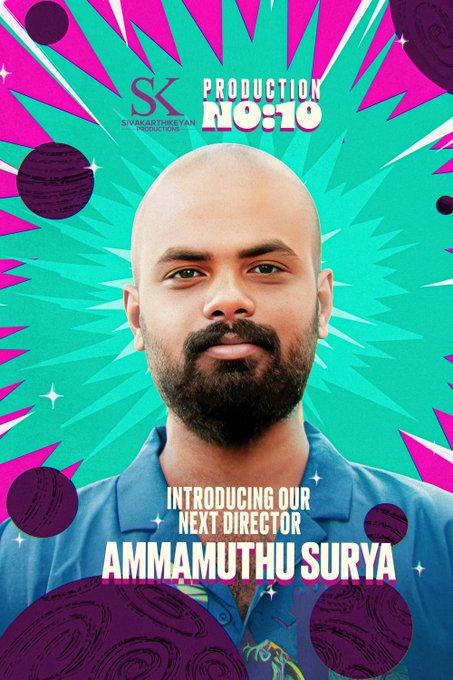 Sivakarthikeyan announces Ammamuthu Surya as director of his production house's next film!