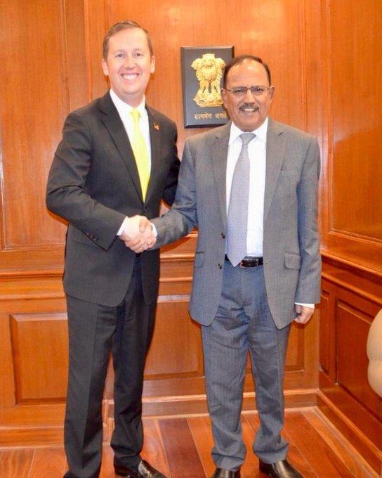 US envoy Gor, NSA Doval discuss 'critical security and geopolitical issues'