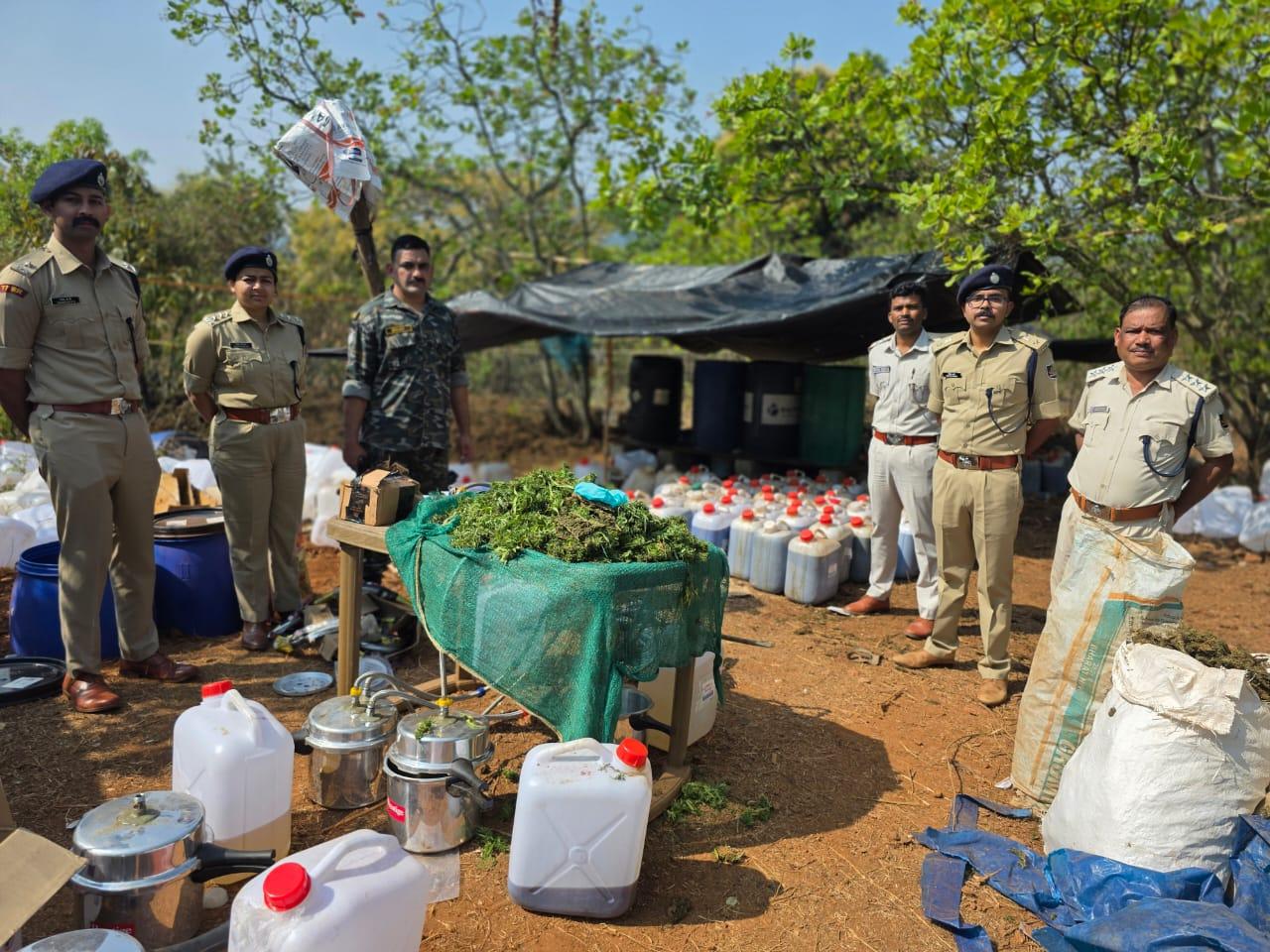 Koraput Police bust interstate hashish oil unit, seize contraband worth ₹225 crore
