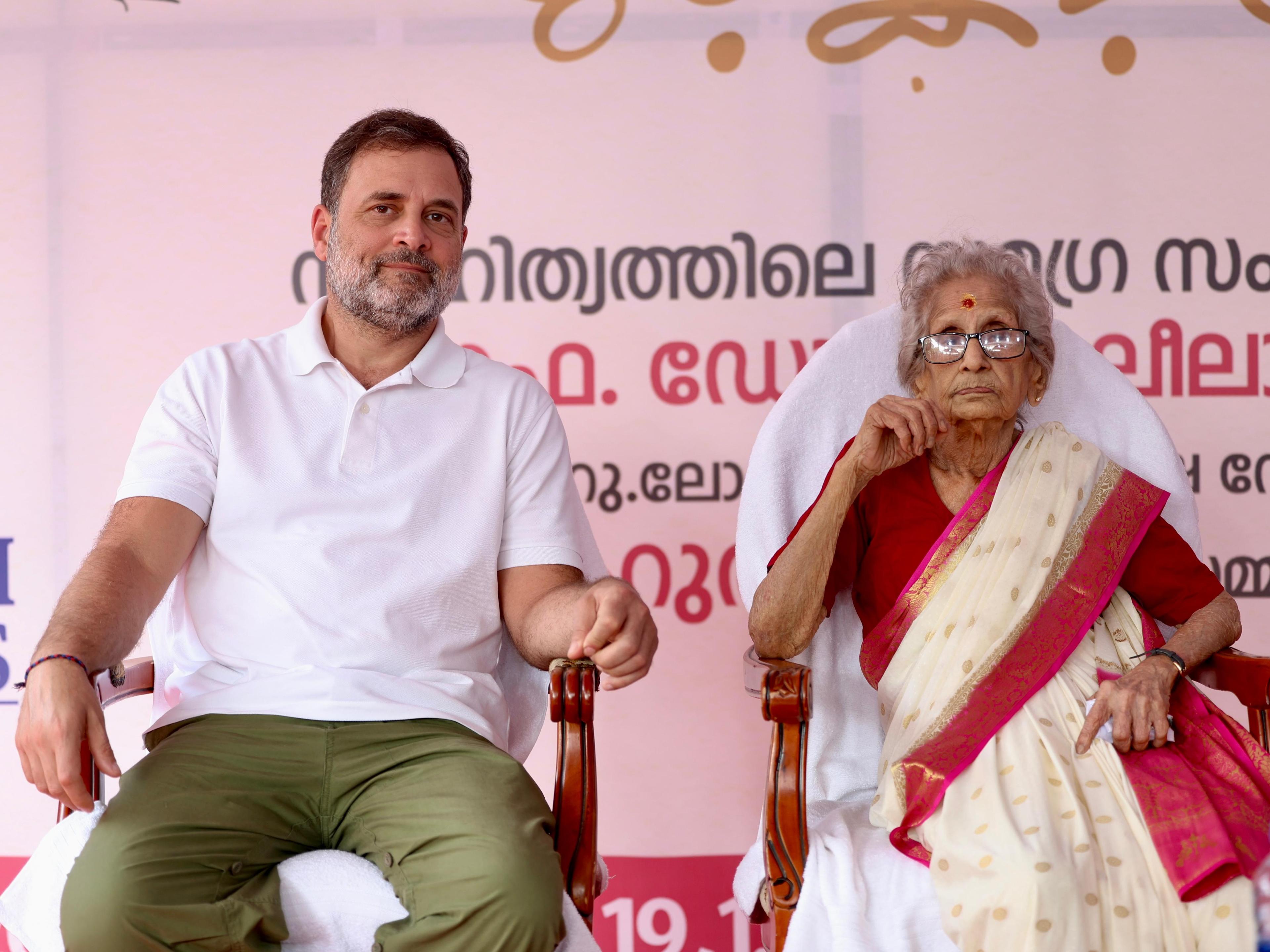 Words, courage and the Idea of India: LoP Gandhi honours Malayalam writer, critic Dr Leelavathy
