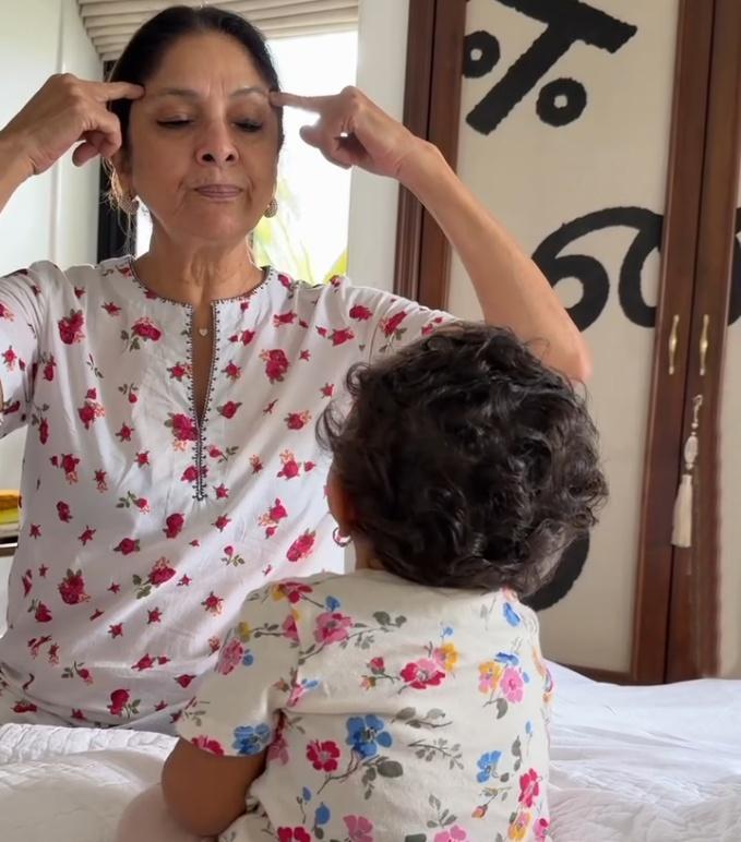 Masaba Gupta shares the simple joy of watching mom Neena Gupta teach Om chanting to granddaughter Matara